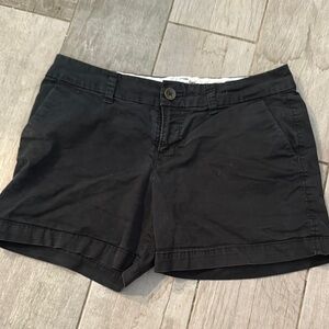 Old Navy Black Bermuda Shorts Classic Cotton Blend